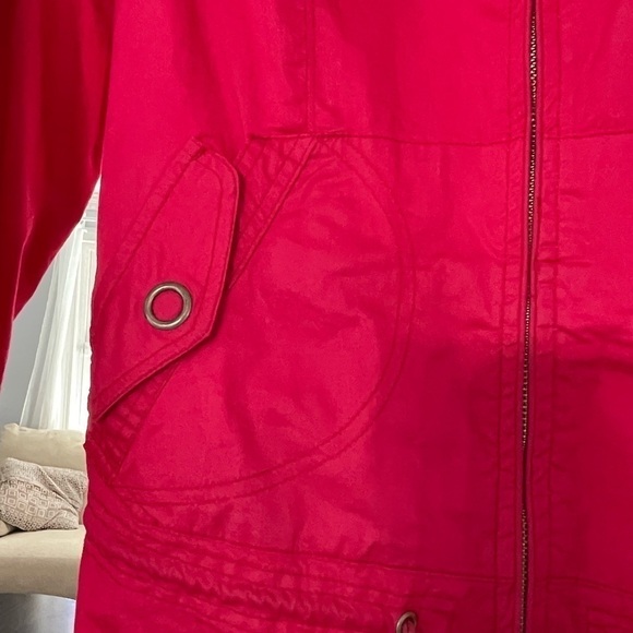 A M X / Ami Jackets& Coats light weight 98% cotton hot pink Size L women’s. - Picture 6 of 7